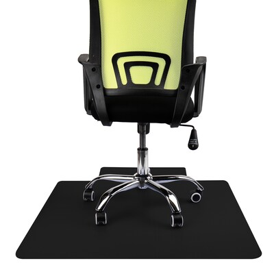 Mind Reader Hard Floor Chair Mat with Lip, 36" x 48'', Black (OFFCMAT-BLK)