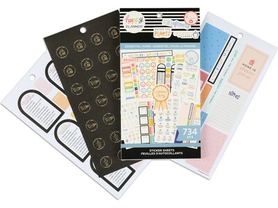 The Happy Planner Essentials Home Classic Stickers, Assorted Colors, 734/Pack (SVP130-149)