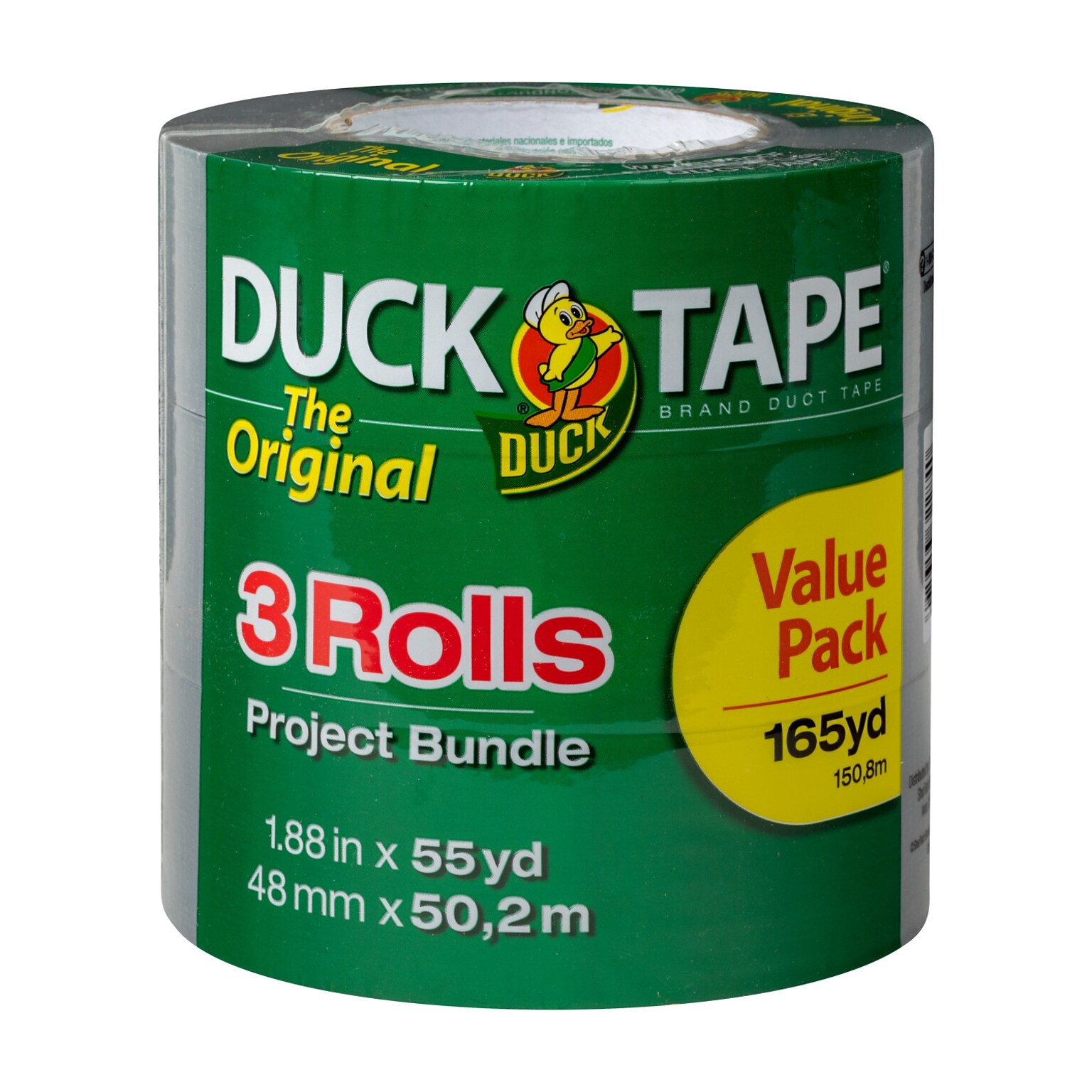 Duck Tape The Original Duct Tape, 1.88 x 55 yds., Silver, 3 Pack (241640)