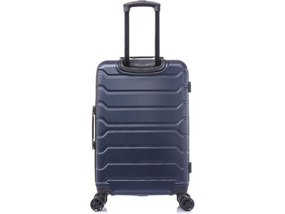 InUSA Trend 24" Hardside Suitcase, 4-Wheeled Spinner, TSA Checkpoint Friendly, Blue (IUTRE00M-BLU)