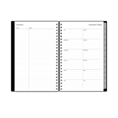 2026-2027 Blue Sky Enterprise 5" x 8" Academic Weekly & Monthly Planner, Plastic Cover, Black (130611-A27)