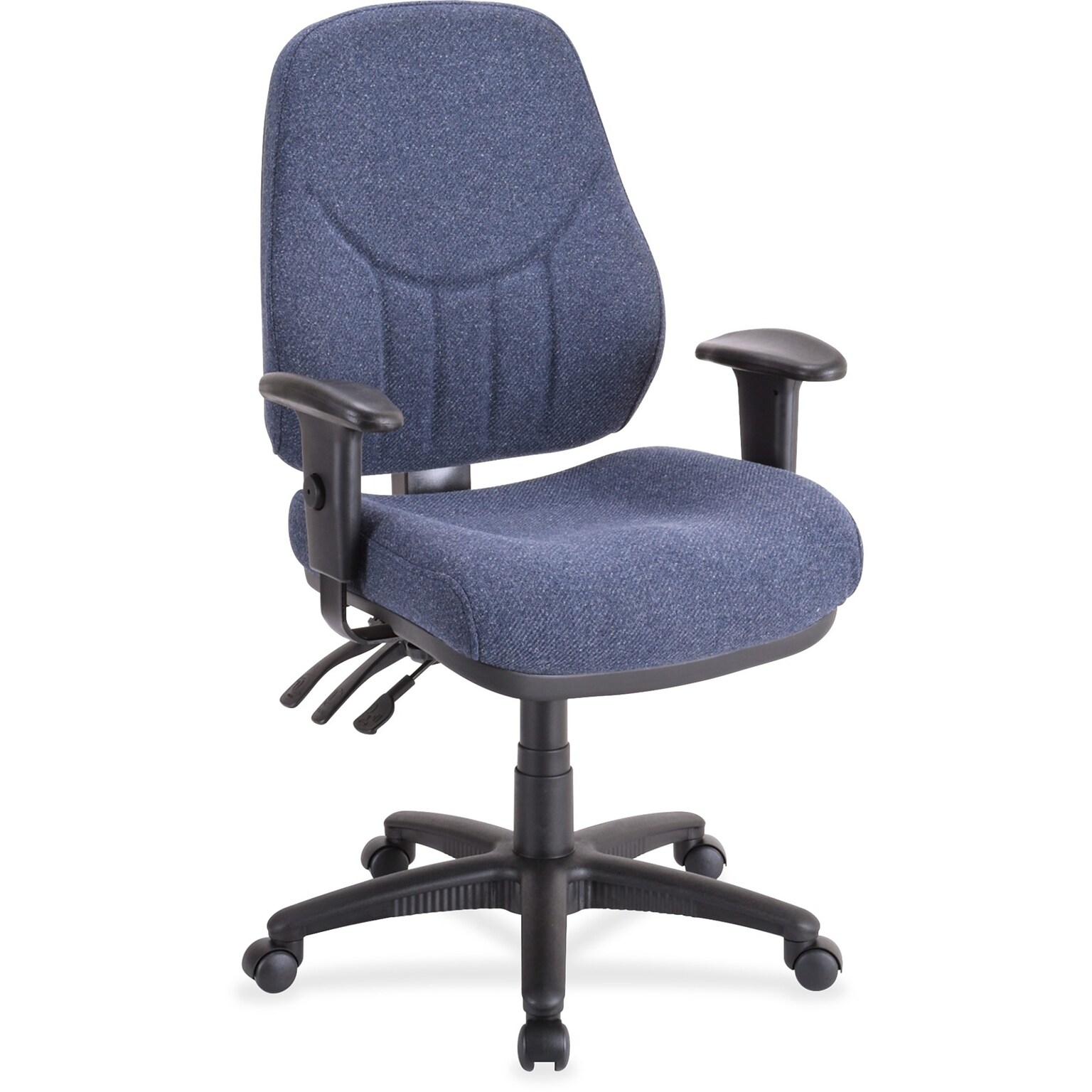 Lorell Bailey High-Back Multi-Task Chair, 26.9W x 28D x 44H, Blue (LLR81101)