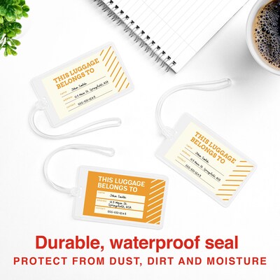 Staples Luggage Tag Size Thermal Laminating Pouches, 5 mil, 25 pack