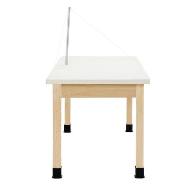 Diversified Woodcrafts Perspective Rectangular Clay Wedging Table, 60 x 30, Light Hardwood (WT7142M30N)