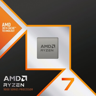 AMD Ryzen 7 9000 AMD Ryzen 7 9800X3D 8-core 4.7Ghz Computer Processor, AM5 (100-100001084WOF)