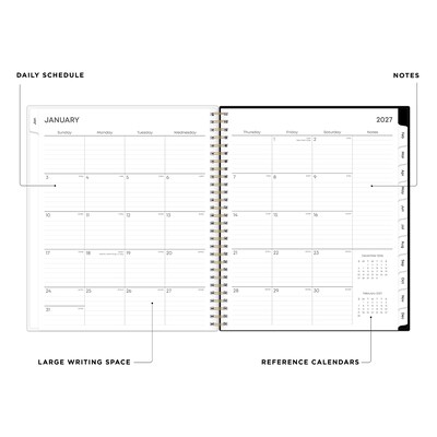 2027 Blue Sky Neveah 8 x 10 Calendar Year Monthly Planner, Plastic Cover (143947-27)