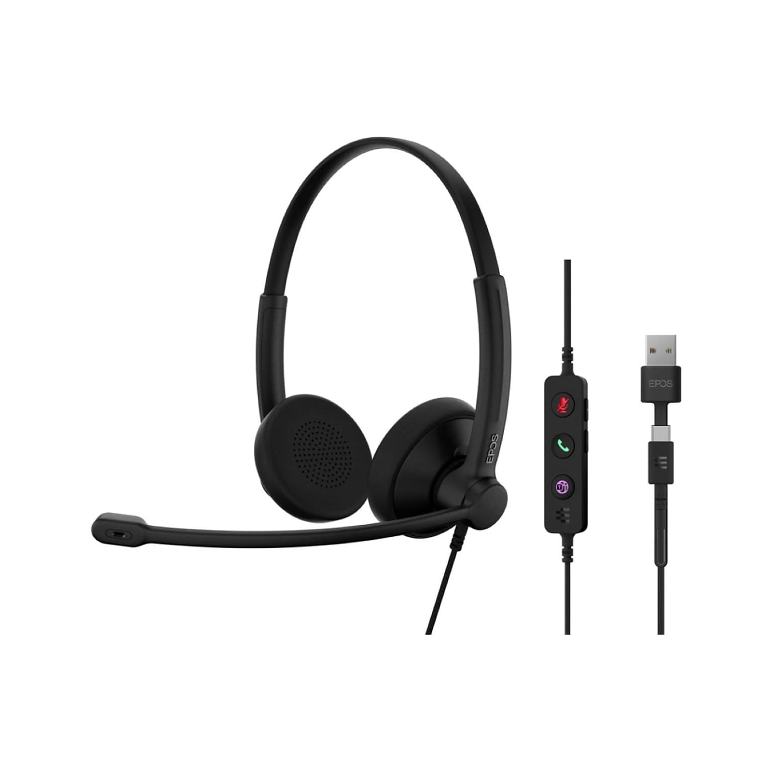 EPOS IMPACT 100 USB-A/USB-C Noise Canceling Stereo Phone & Computer Headset (1001421)