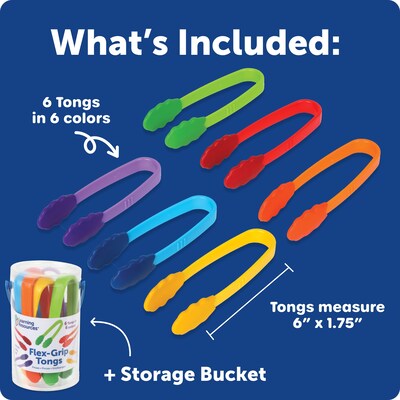 Learning Resources Flex Grip Tongs (LER2966)