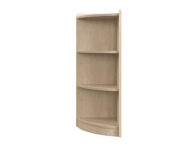 Flash Furniture Bright Beginnings 3-Section Corner Storage Unit, 31.5"H x 16.5"W x 11.75"D, Brown (MK-KE24039-GG)