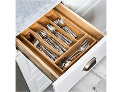 Honey-Can-Do Bamboo Silverware Drawer Organizer, Brown (KCH-07643)