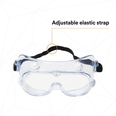 3M Safety Splash Goggle 334, Clear Lens (40660)