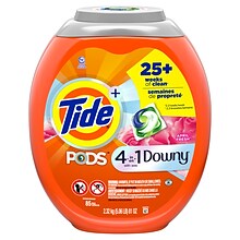 Tide PODS with Downy HE Liquid Laundry Detergent Pacs, April Fresh, 85 Capsules (03624)