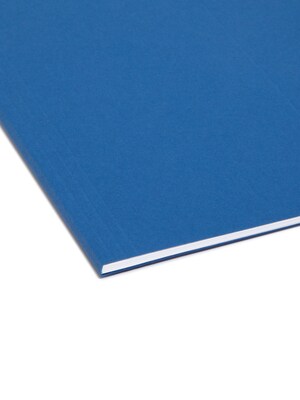 Smead Hanging File Folders, 1/5-Cut Adjustable Tab, Letter Size, Navy Blue, 25/Box (64057)