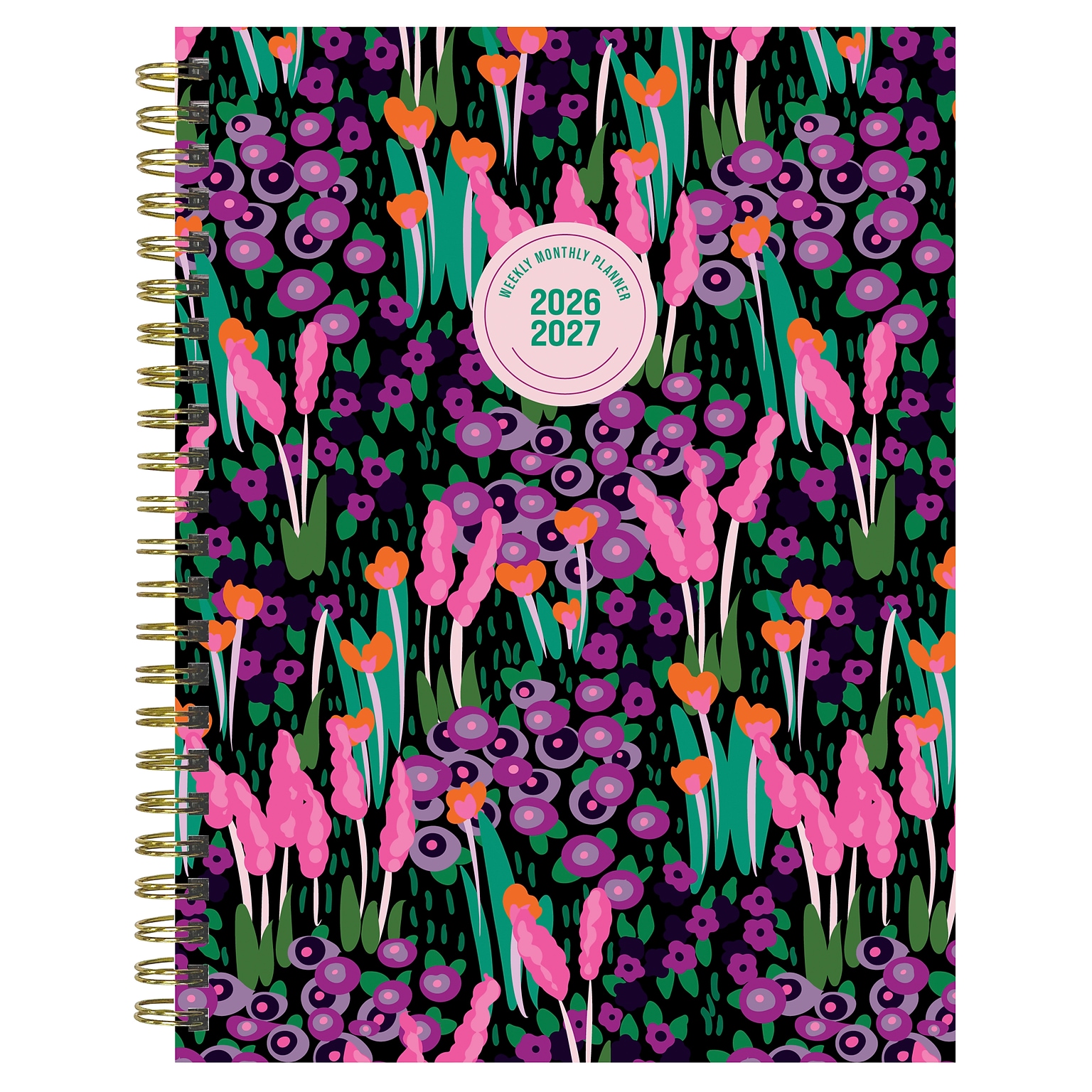 2026-2027 TF Publishing Buds & Blooms 6.5 x 8 Academic & Calendar Weekly & Monthly Planner, Multicolored (AY27-9206)