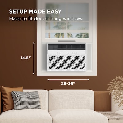 TCL 115-Volt 8000 BTU Window Air Conditioner with Remote, WiFi Enabled, White (T08WV9S)