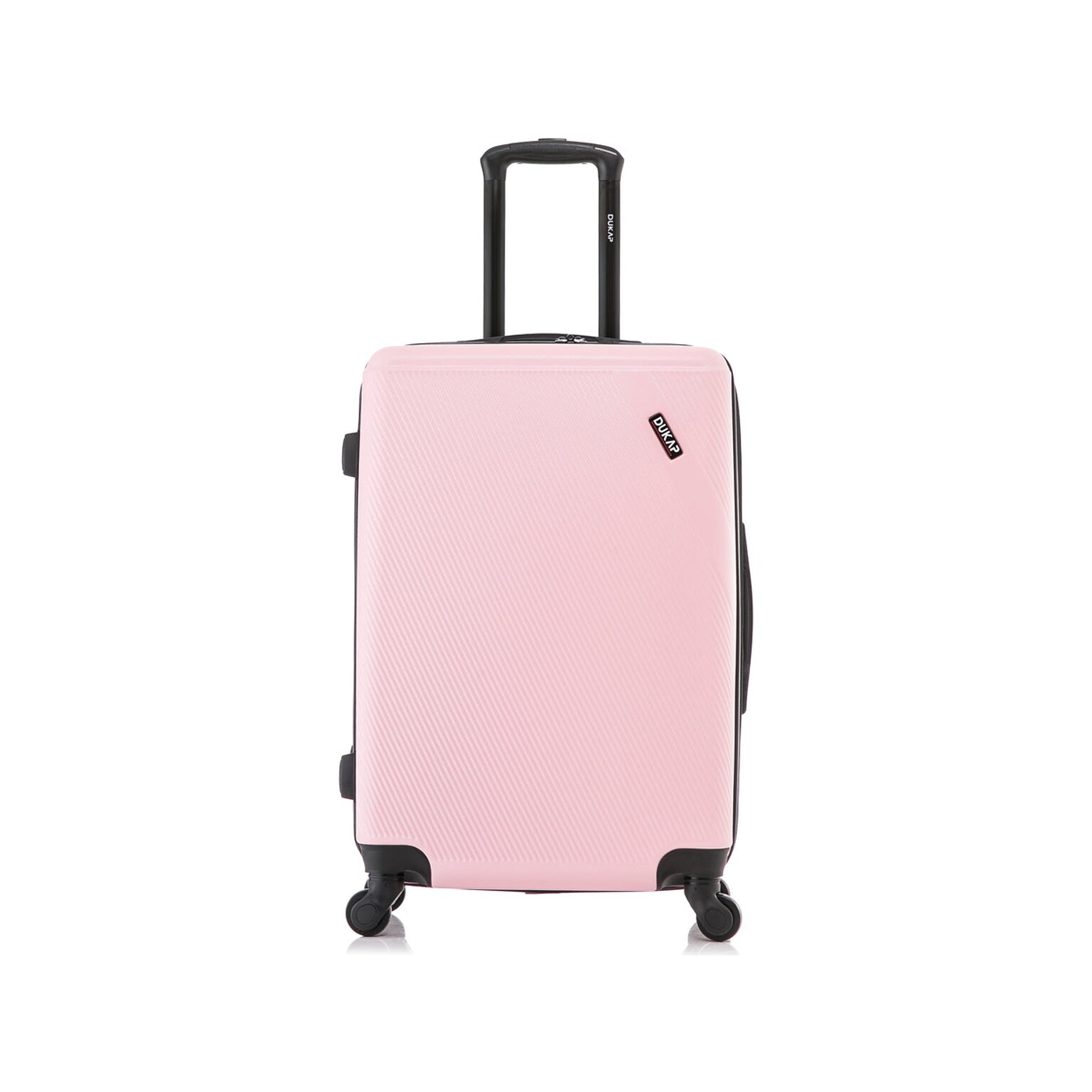 DUKAP Discovery 24 Hardside Suitcase, 4-Wheeled Spinner, TSA Checkpoint Friendly, Pink (DKDIS00M-PNK)