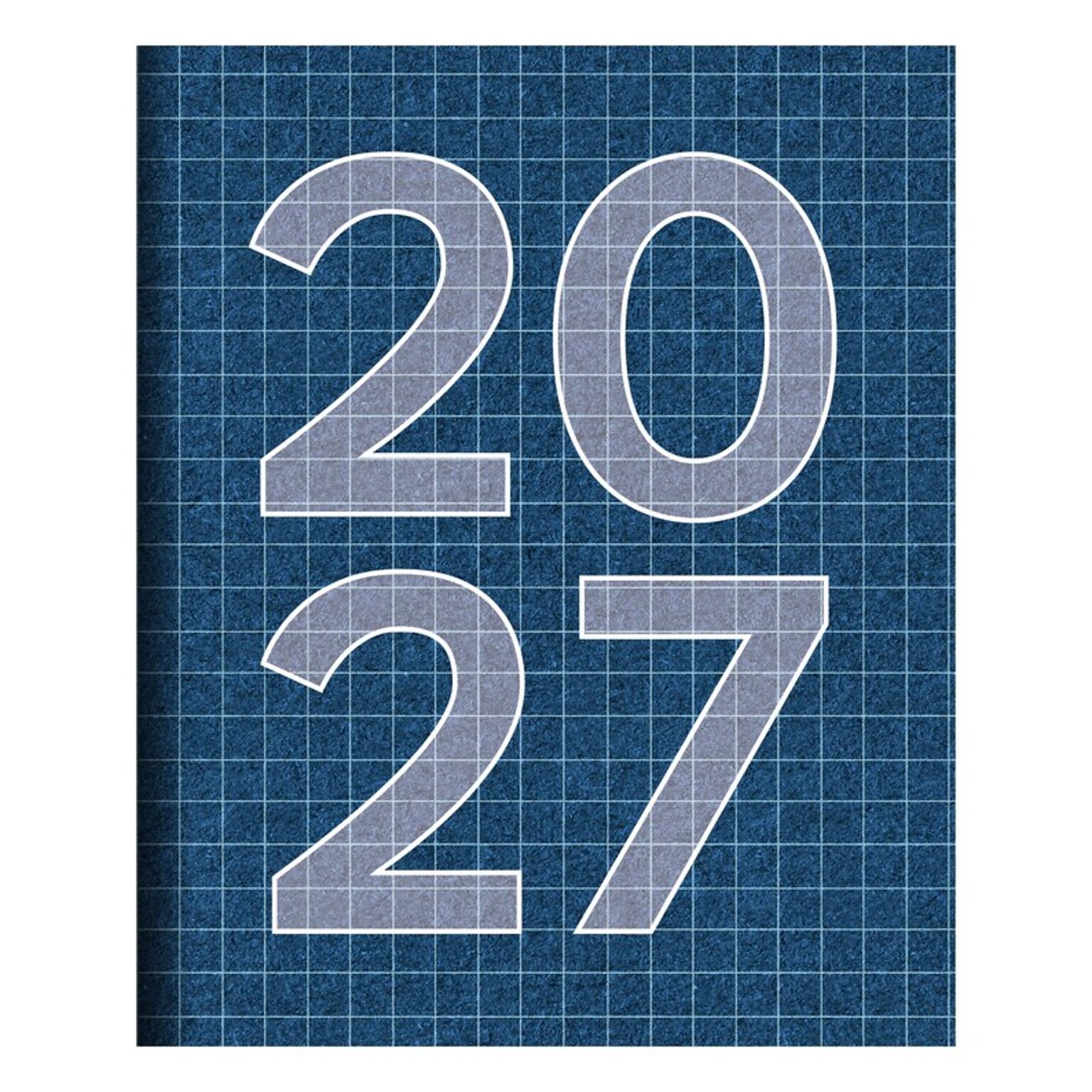 2027 TF Publishing Naval Grid 9 x 11  Monthly Standard Planner, Paperboard Cover, Multicolored (27-4710)