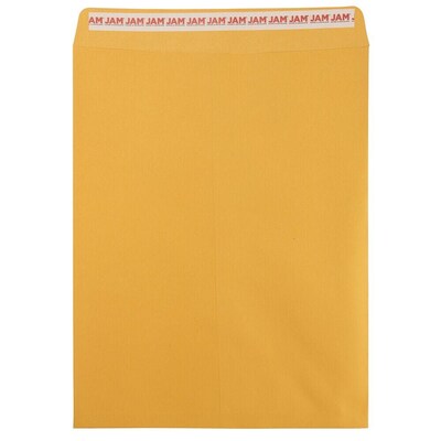 JAM Paper Self Seal Catalog Envelope, 12" x 15 1/2", Brown Kraft, 50/Pack (13034236I)