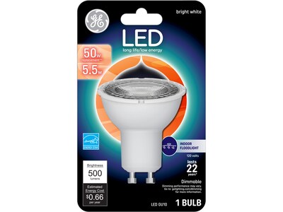 GE 5.5 Watt Bright White LED Floodlight Bulb (93120809)