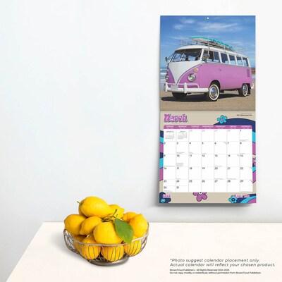 2025 Motor Club Magic Bus 12" x 12" Monthly Square Wall Calendar (9781975479626)