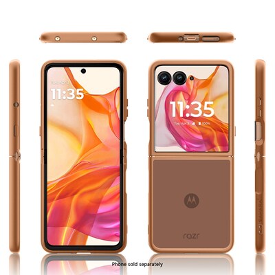 SaharaCase Venture Series Phone Case for Motorola Razr Ultra, Shock Absorbing, Sand Orange (CP00852)