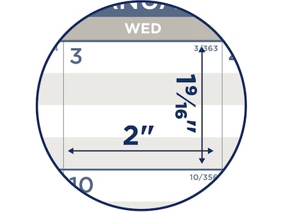 2024 AT-A-GLANCE Multi-Schedule 15" x 12" Monthly Wall Calendar, White/Blue (PM22MS-28-24)