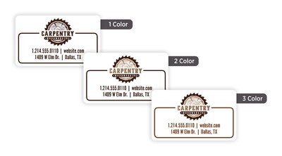 Custom Print Advertising Label, 1-1/2 x 2-1/2 Rectangle, 1 Standard Color, 1-Sided, 250 Labels/Rol