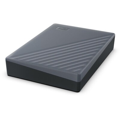 Western Digital My Passport 4TB External USB 3.2 Portable Hard Drive, Silicon Grey (WDBRMD0040BGY-WESN)