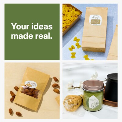 Avery Hemp Rectangle Laser/Inkjet Multipurpose Labels, 8-1/2" x 11", Off-White (20/Pack)