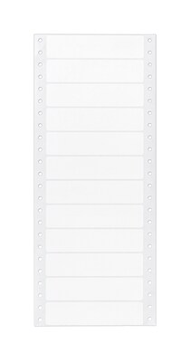 Avery Pin-Fed Continuous Form Computer Labels, 15/16" x 4", White, 1 Label Across, 5" Carrier, 5,000 Labels/Box (4065)