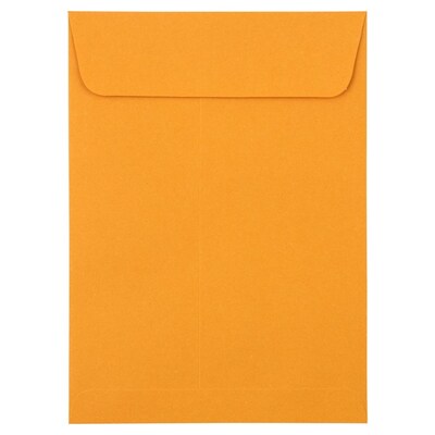 JAM PAPER Self Seal Catalog Envelopes, 5 1/2 x 7 1/2, Brown Kraft Manila, 100/Pack (400238465D)