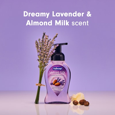 Softsoap Velvet Silk Antibacterial Foaming Hand Soap, Dreamy Lavender & Almond Milk Scent, 9 oz. (61052503)