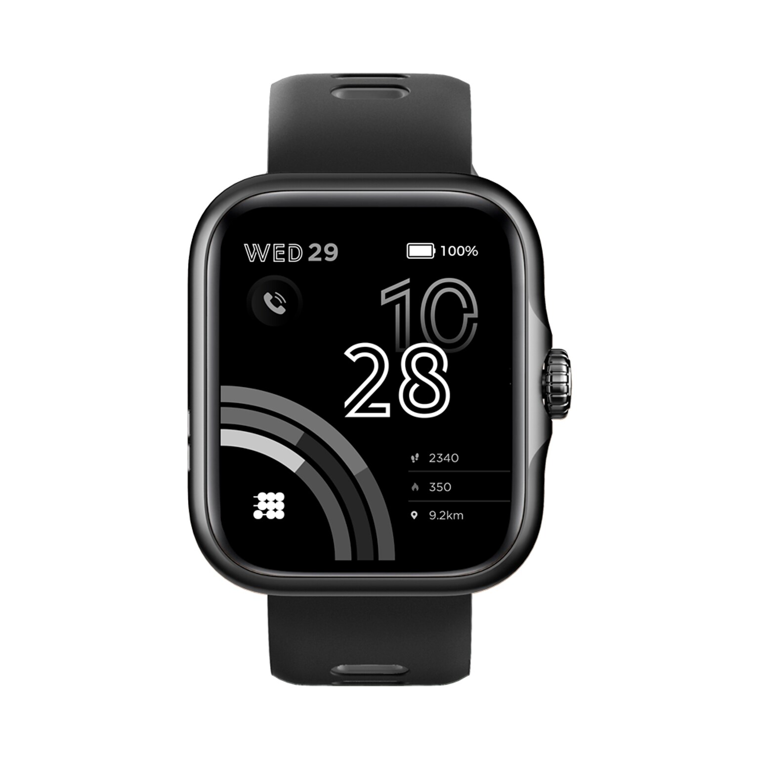 Cubitt VIVA Pro Smartwatch, GPS, 45.2mm, Stainless Steel Case, Obsidian Black Sport Band (CT-VIVAP1)