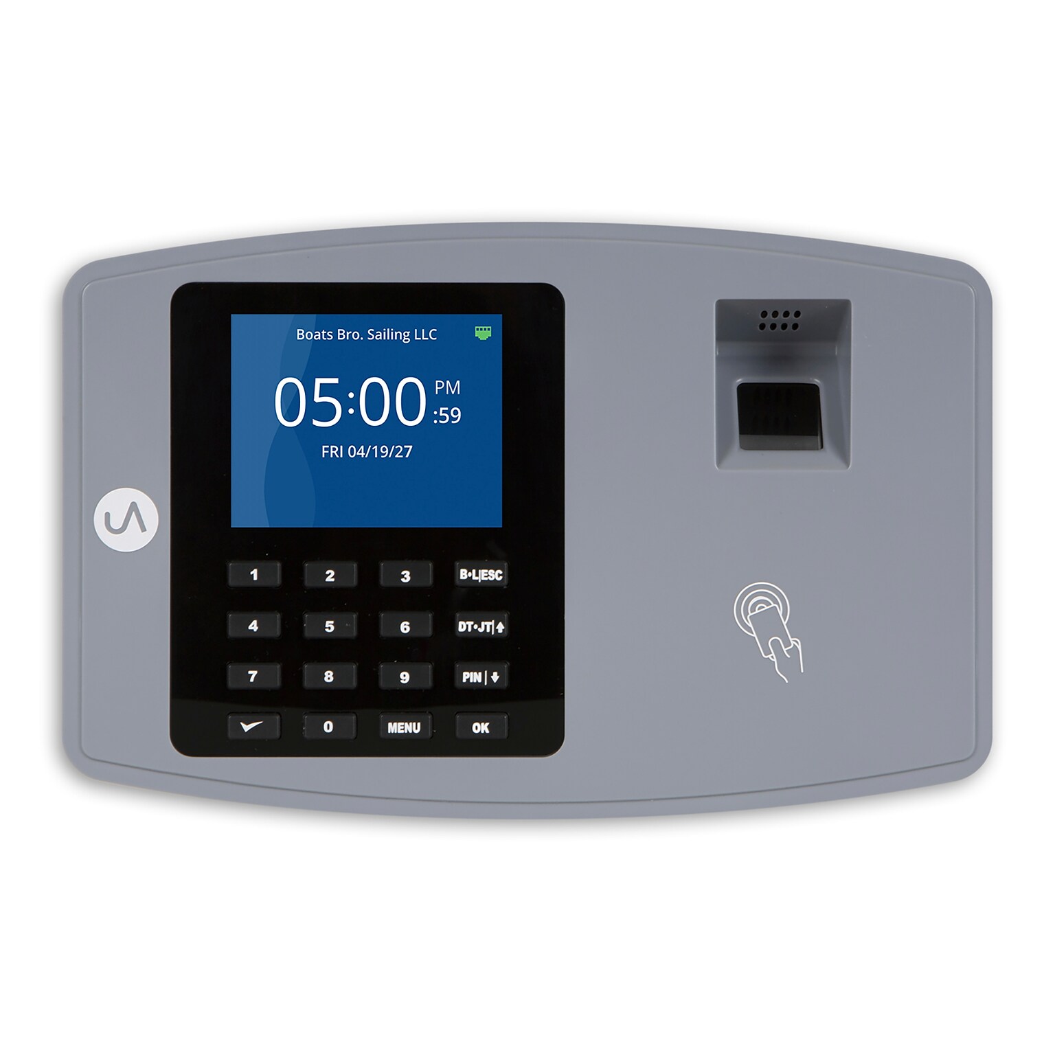 uAttend Fingerprint Time Clock System, Black/Gray (BN6500)
