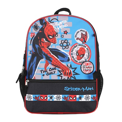 Bioworld Spiderman Kids 5-Piece Backpack Set, Large, Multicolor (B1B7XT6USMSB00)