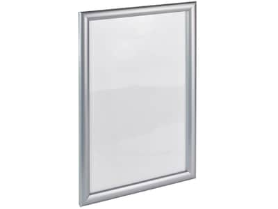 Azar Wall Poster Holder, 11 x 17, Silver Plastic Frame, 2/Pack (300340-SLV-2PK)