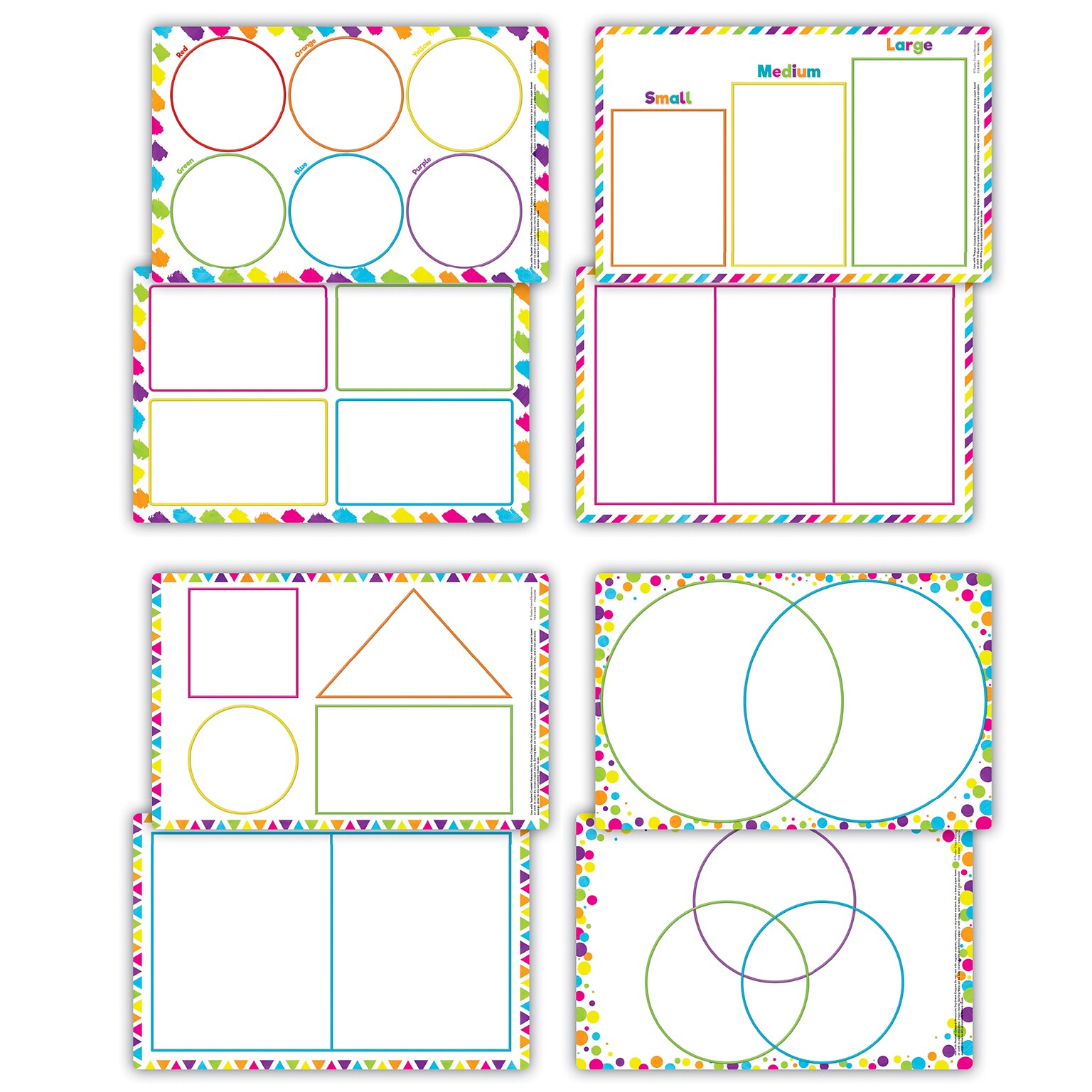 Teacher Created Resources Sorting Mats, 4/Set (TCR21032)