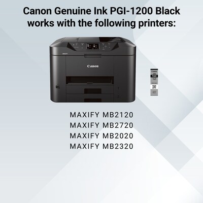 Canon PGI-1200 Black Standard Yield Ink Cartridge (9219B001)