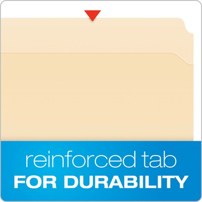 Pendaflex Heavy Duty Cardstock Classification Folder, No Expansion Expansion, Legal Size, Manila, 50/Box (FM312EE)
