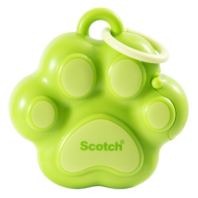 Scotch Paw Desktop Dispenser w/Tape, 1 Core, Green (159-PAW-G)