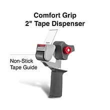 Staples Comfort Grip 2 Packing Tape Dispenser, Gray (CW56468)