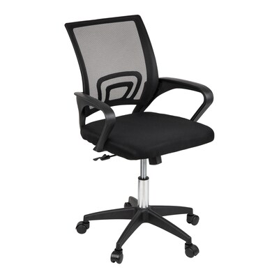 Mind Reader Ergonomic Mesh Swivel Computer and Desk Chair, Black (OFFCHAIR17-BLK)