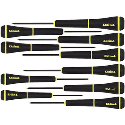 Eklind® PSD™ Precision Slotted & Phillips Screwdriver Sets10pc.