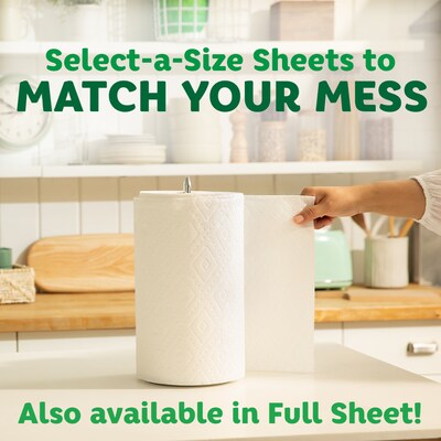 Bounty Select-A-Size Paper Towels, 2-Ply, 90 Sheets/Roll, 2 Double Rolls/Pack (030772061220)