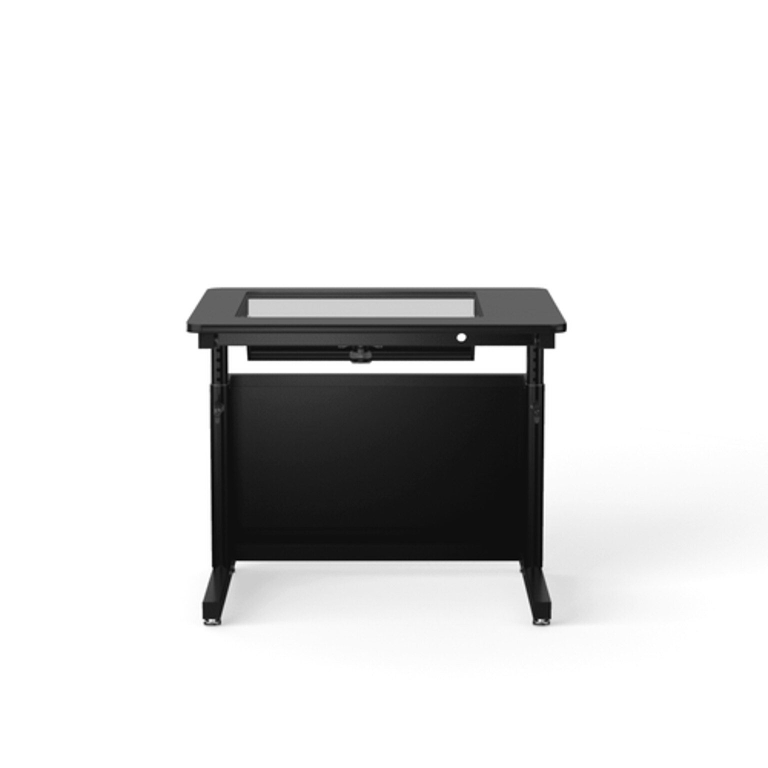 VersaDesk Downview 36W Manual Adjustable Standing Computer Table, Black (DVT3630-BB)