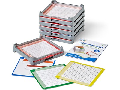 hand2mind Cuisenaire Rod Workspace Tray, 6/Set (96146)