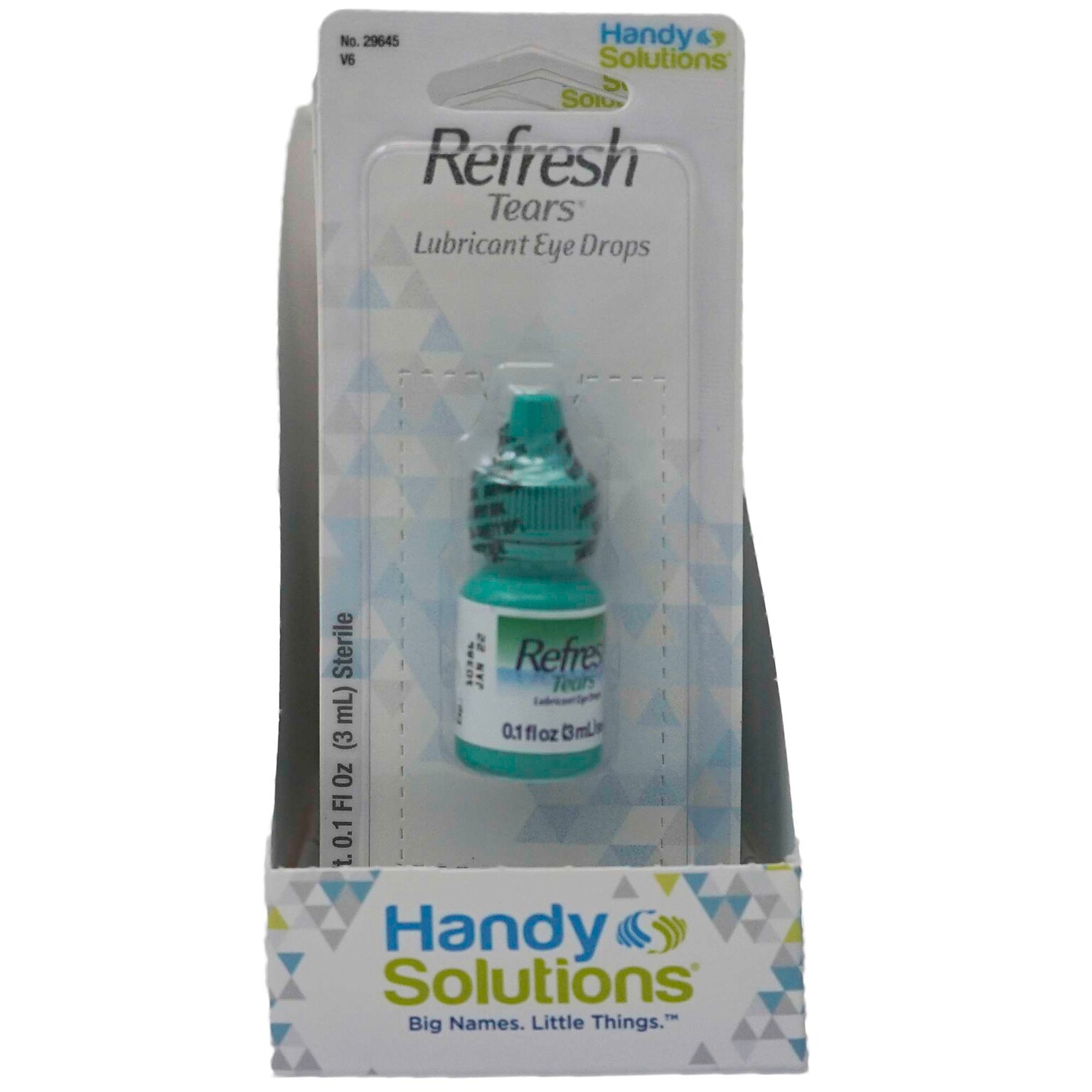 Refresh Tears Lubricant Eye Drops, 0.1 Fl oz Bottle, 6 Bottles/Traypack, 18 Traypacks/Carton