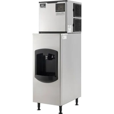 Global Industrial Nexel Ice Dispenser with Ice Machine & Bin, Air Cooled, 420 lbs. Production/24 Hours (243318)