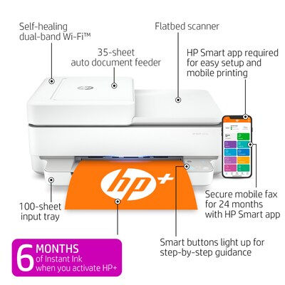 HP ENVY 6455E (223R1A) All-in-One Wireless Printer with 3 months