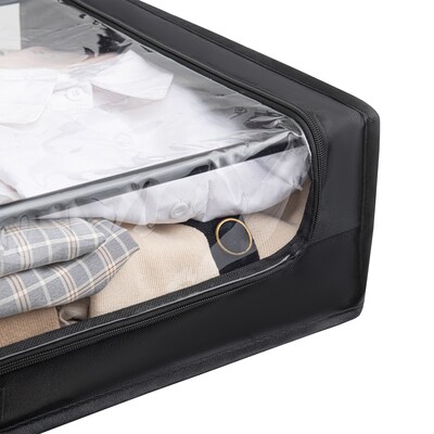 Techni Home 39 Quart Storage Container, Fabric, Black, 2/Pack (RTA-SUB305)